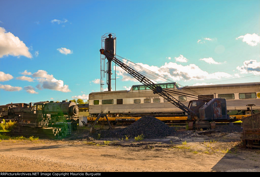 ex Chicago & Western Indiana Railroad crane use fron loading coal into IRM's steam engines